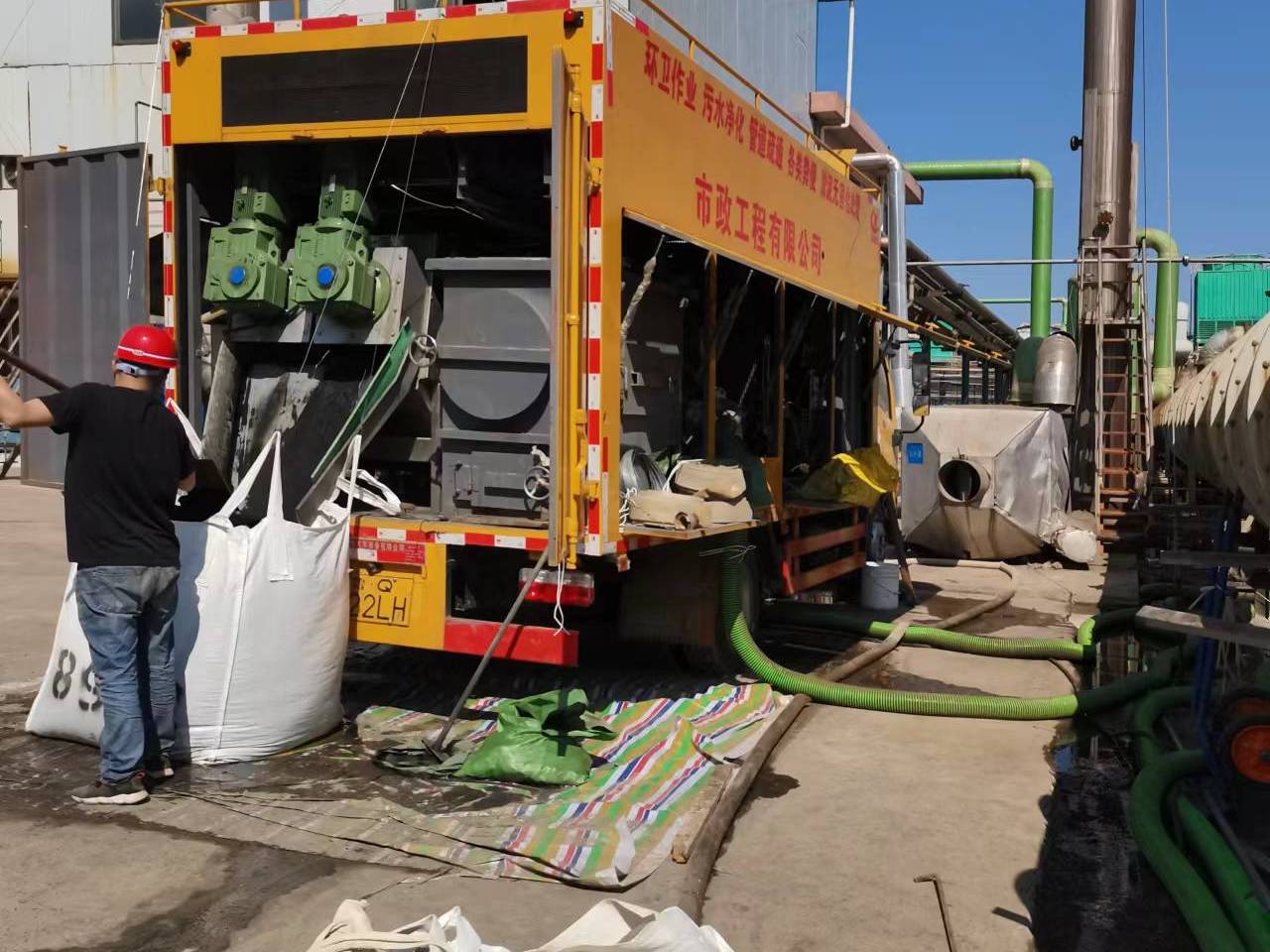 潼关淤泥压干处理